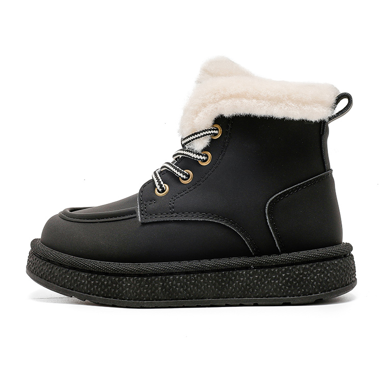 

Утепленные высокие снежные ботинки с увеличенной высотой и устойчивостью к истиранию WARRIOR, черный