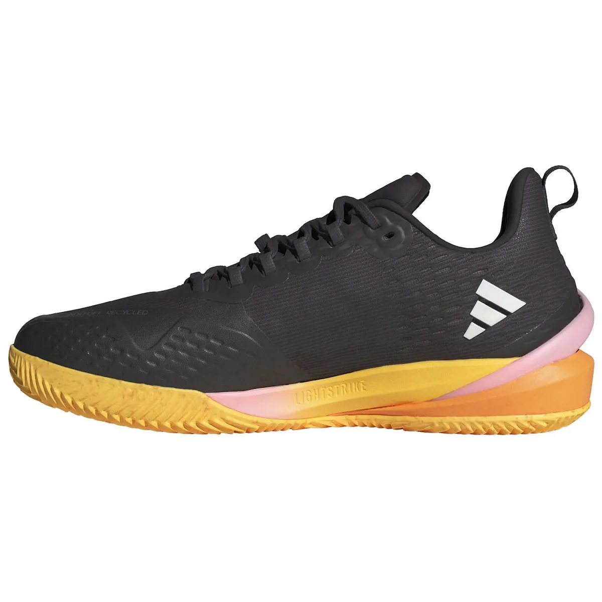 Мужские теннисные кроссовки Adidas ADIZERO CYBERSONIC CLAY, черный/розовый — фото 3