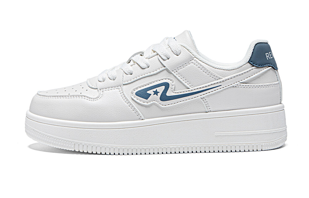 

Кроссовки RENBEN Skateboarding Shoes Unisex Low-top Beige/blue, бежевый/синий