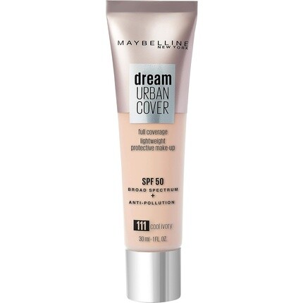 

Тональный крем Maybelline Dream Urban Cover Foundation 111 Cool Ivory Spf50, 30 мл Maybelline New York