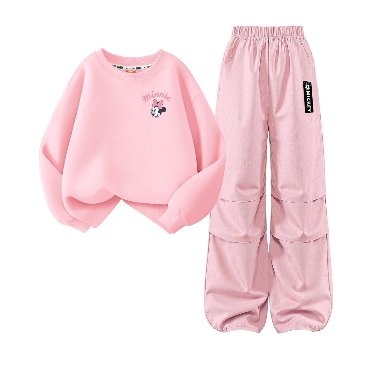 

Детская повседневная спортивная одежда Disney, розовый