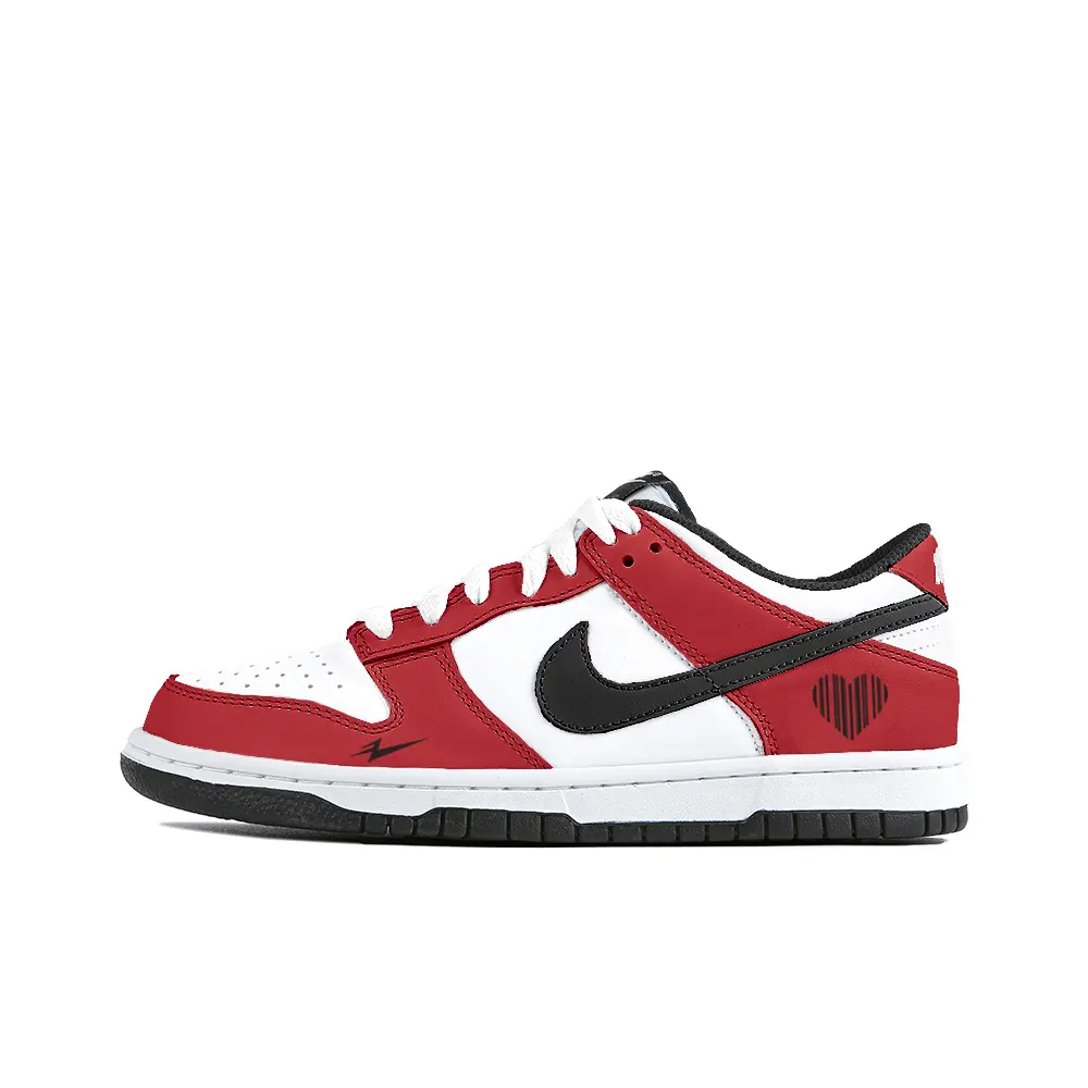 

Кроссовки Nike Dunk Skateboard Shoes Unisex Low-Top White, черный