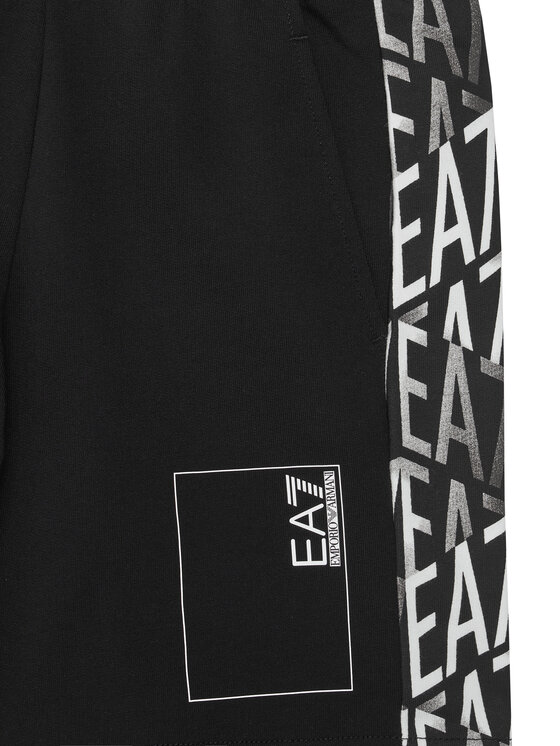 Спортивные шорты regular fit 7B000077 AF10380 UC001 Ea7 Emporio Armani, чёрный — фото 3