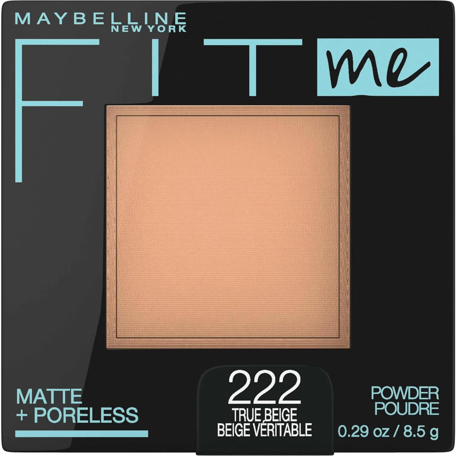 Пудра матирующая Maybelline New York Fit Me Matte + Poreless, True Beige, 0.29 унции