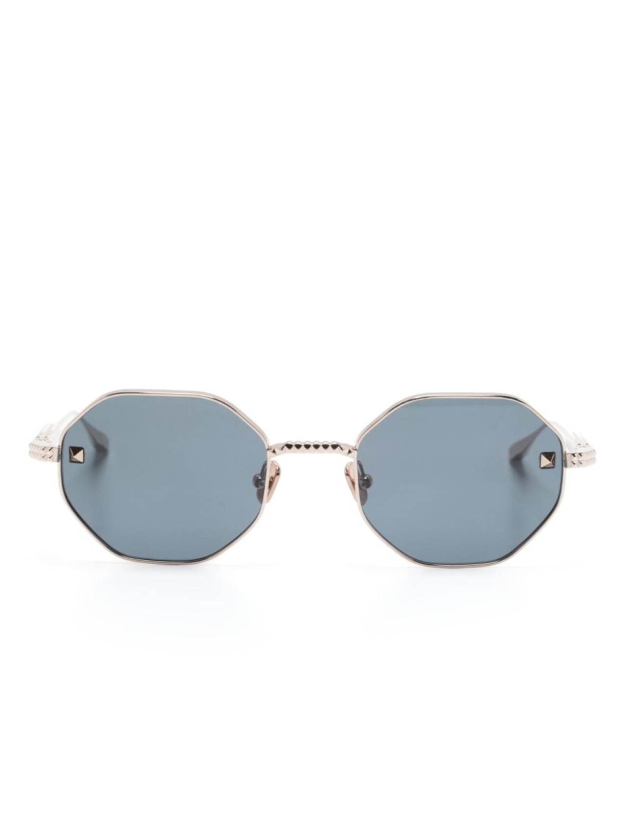 

Valentino Eyewear солнцезащитные очки V-Stud, золотой