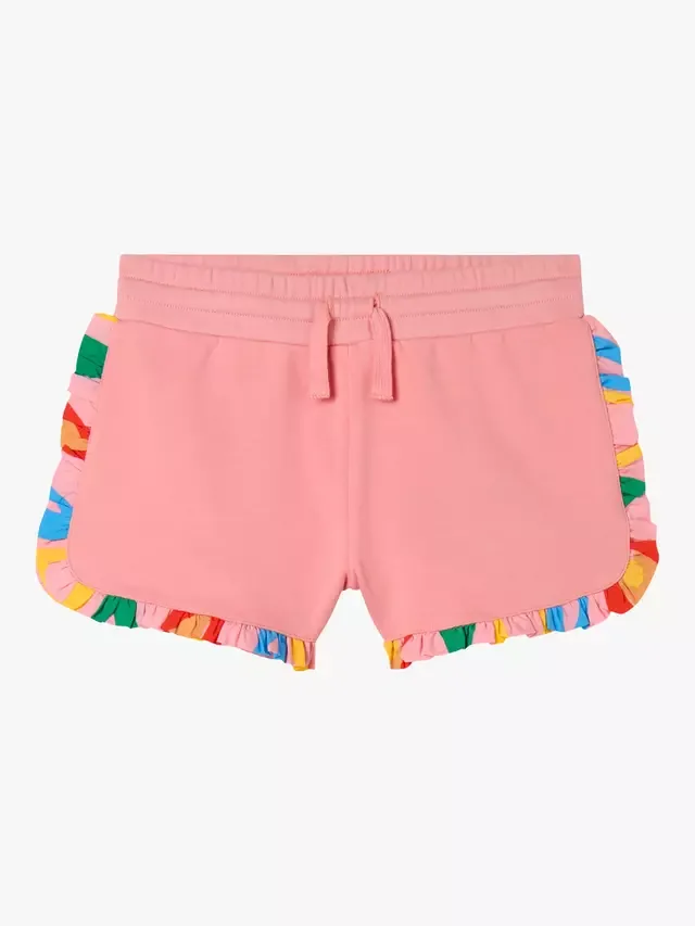 Детские хлопковые шорты с оборками, розовые Stella McCartney
