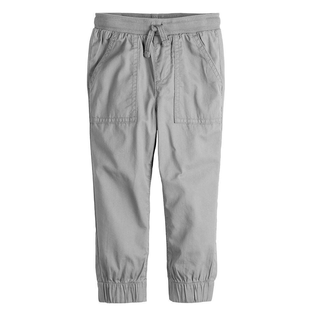 

Твиловые джоггеры Jumping Beans без застежек для малышей и мальчиков, цвет Light Gray