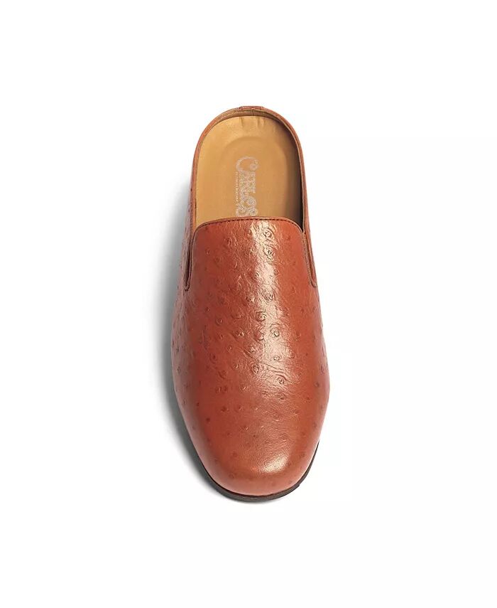Мужские туфли-лодочки Achilles Mule Slip-On Carlos by Carlos Santana, коричневый/бежевый — фото 4