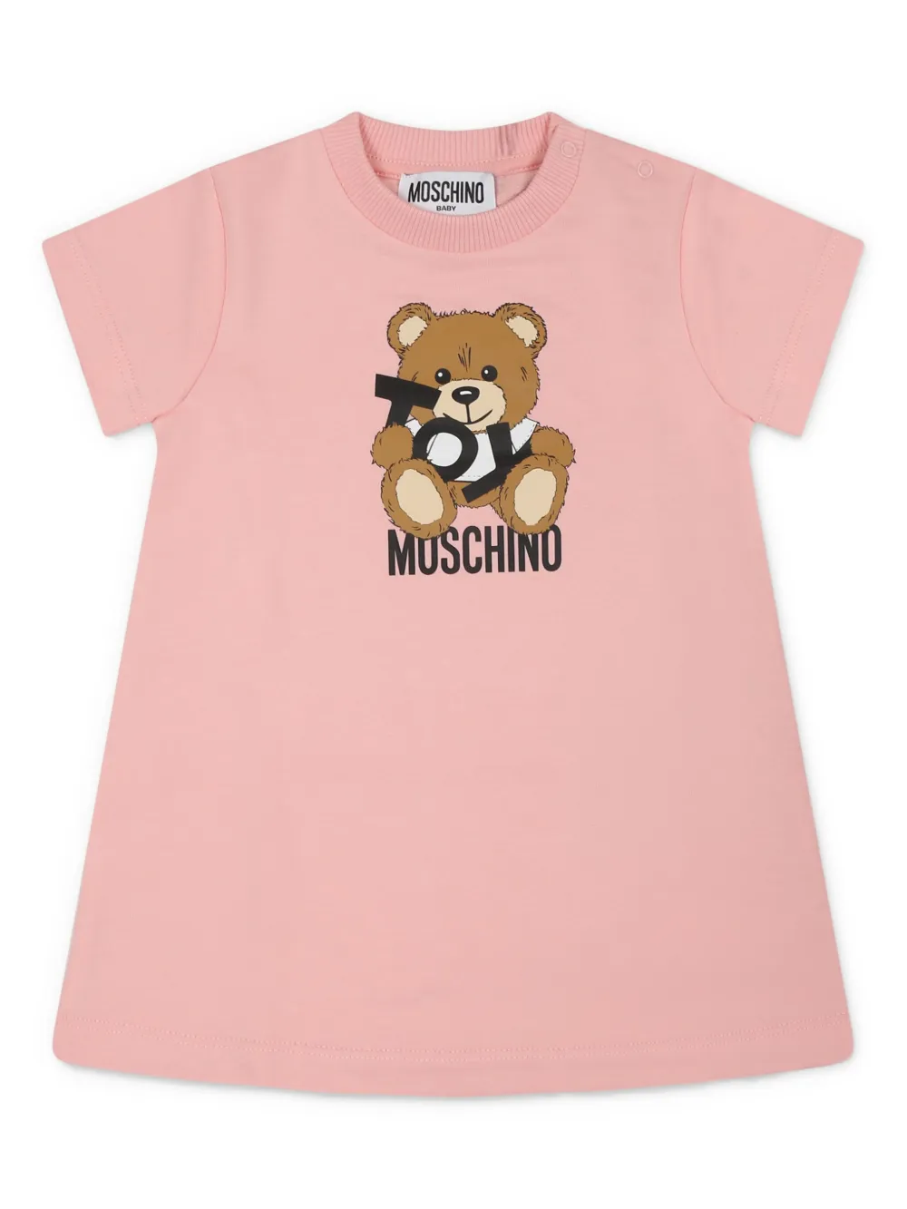 

Платье мини с принтом Teddy Bear Moschino Kids, розовый