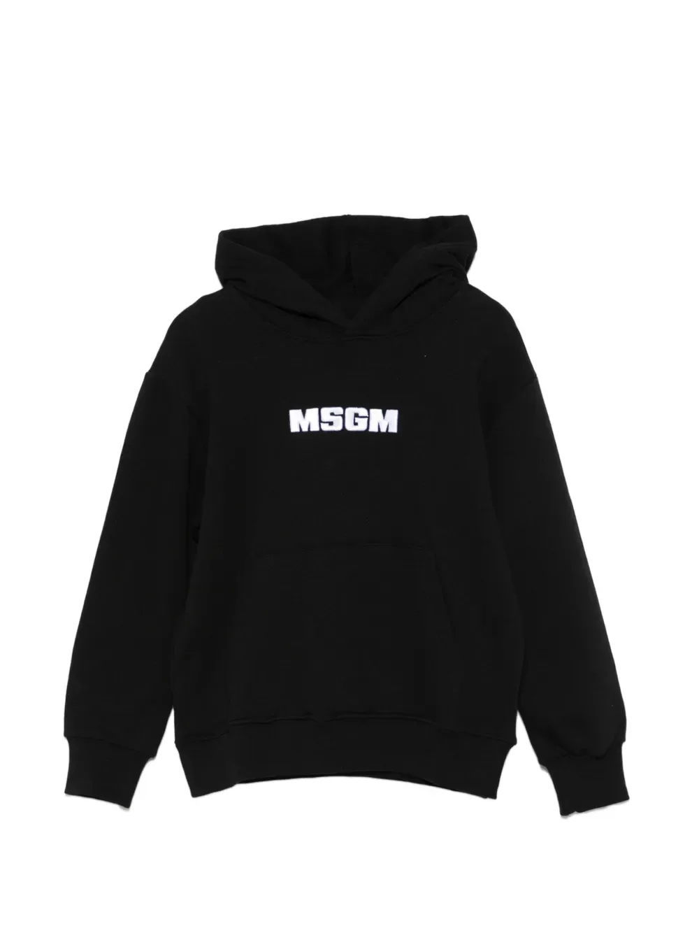 Худи с длинными рукавами MSGM Kids, черный