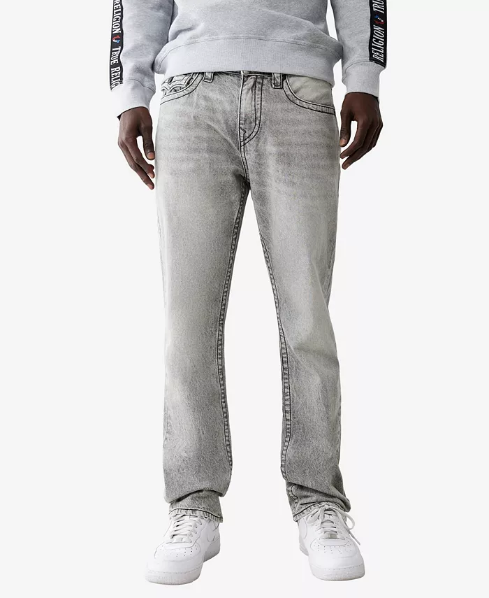 

Мужские прямые джинсы Ricky Mesh Flap True Religion, серый