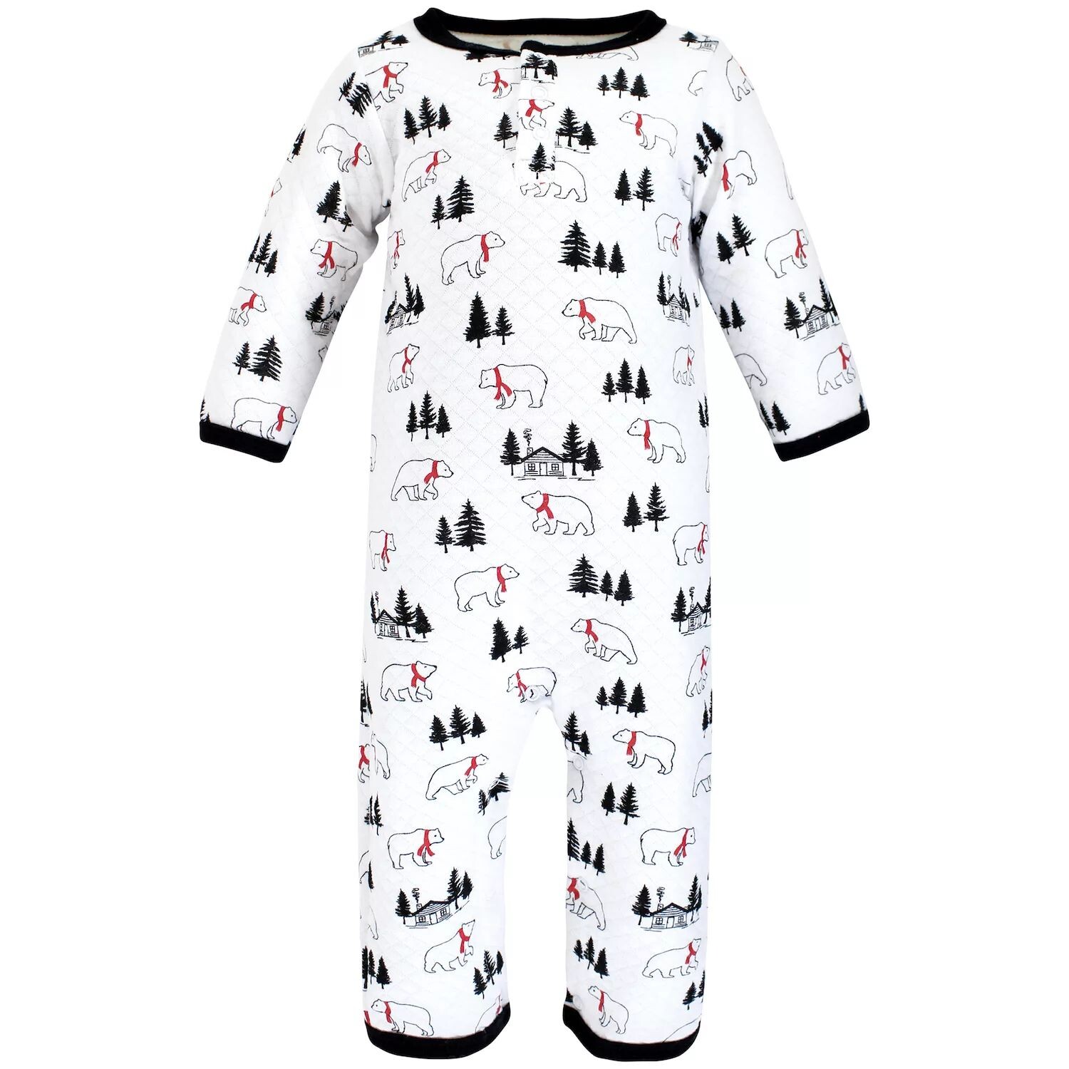 Стеганый комбинезон премиум-класса для мальчиков Hudson Baby Infant Boy, цвет Buffalo Plaid Bear Hudson Baby — фото 2
