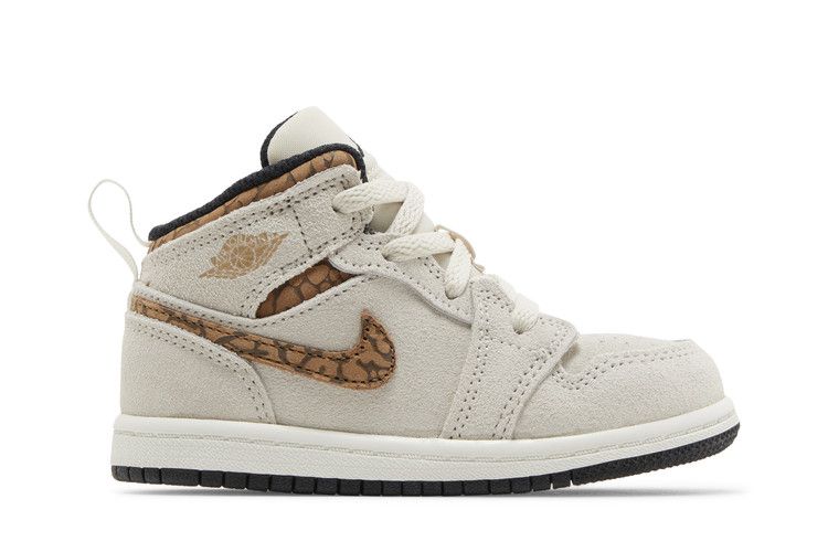 Кроссовки Air Jordan Air Jordan 1 Mid SE TD 'Brown Elephant', коричневый — фото 2