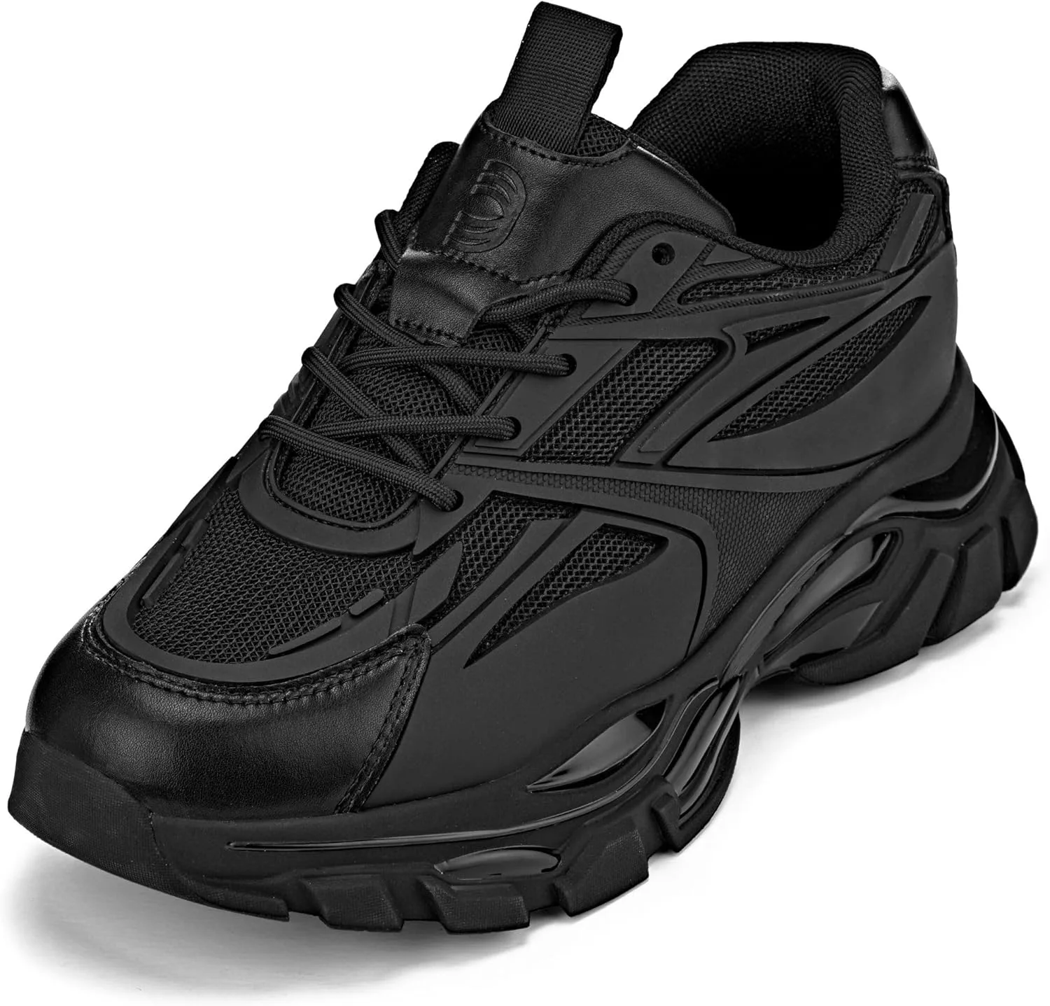 

Мужские невидимые обувь-поднимающие рост CALTO - бежевый/полупрозрачная подошва из оникса, массивная подошва, спортивные кроссовки на шнуровке - увеличение роста на 2,6 дюйма - S5283 - размер 8 D(M) US No Brand, черный