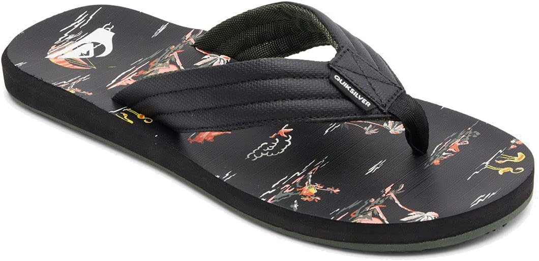 

Мужские сандалии Quiksilver Carver Print, черный/оранжевый