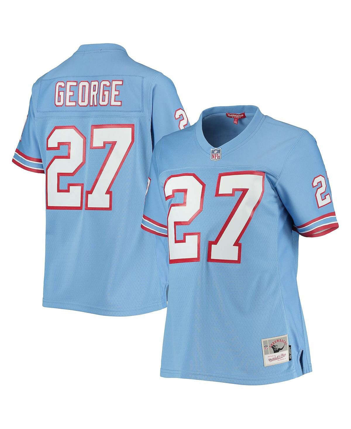 

Женская голубая майка игрока Eddie George Houston Oilers Legacy Replica Player Mitchell & Ness