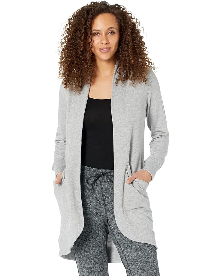 

Свитер L.L.Bean SoftFlex Long Open Cardigan, цвет Gray Heather