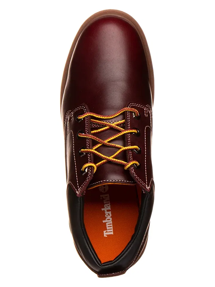 Ботинки кожаные, Timberland, красный — фото 4