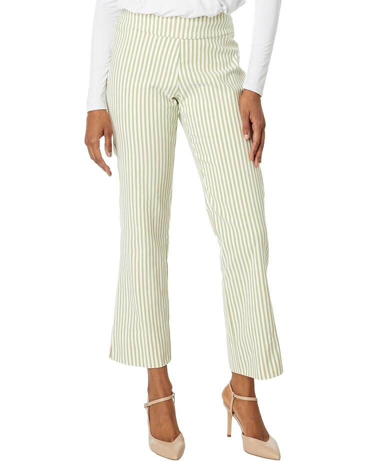

Брюки Krazy Larry Stretch Linen Wide Ankle, цвет Sage Stripe