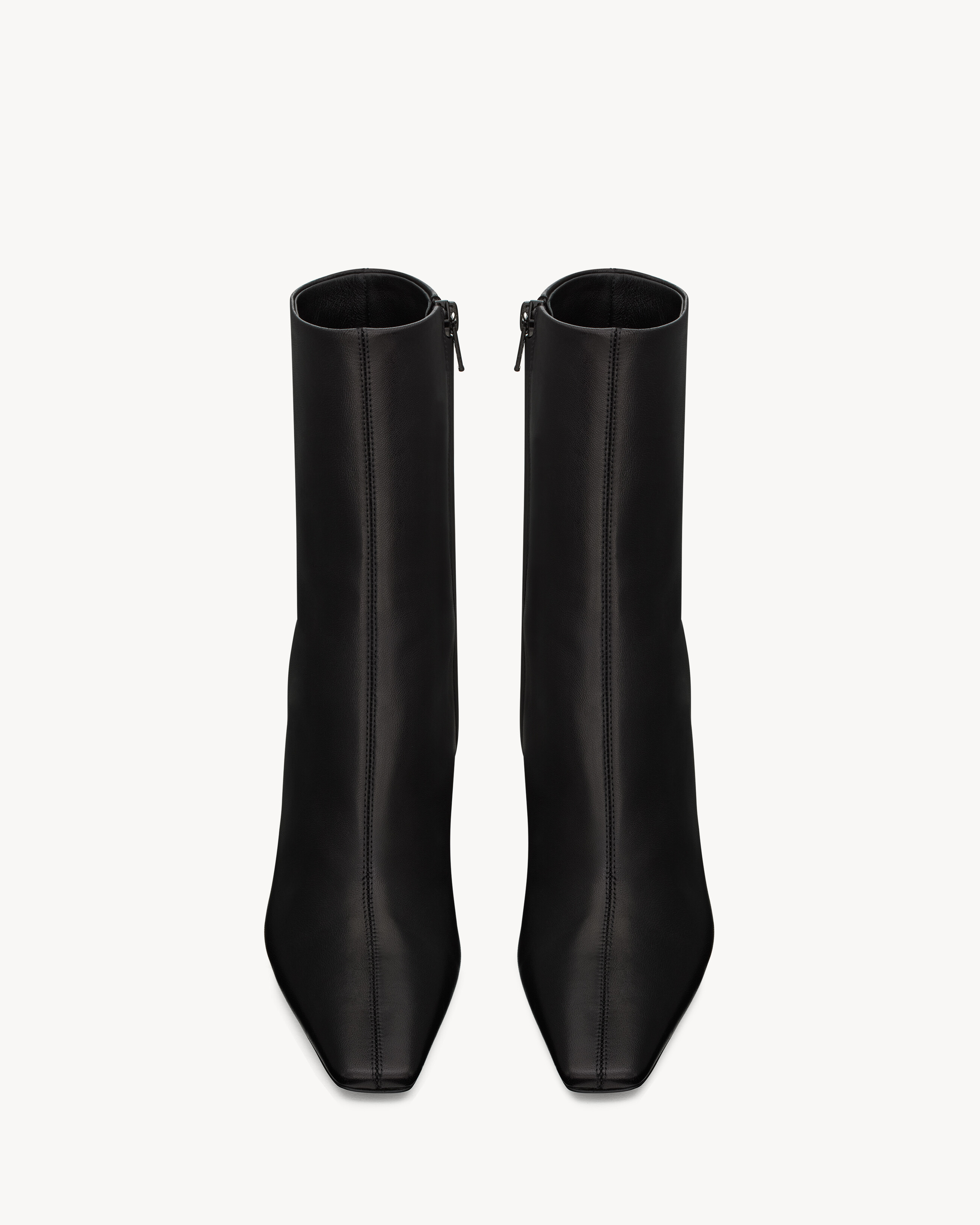 Ботильоны JILL из гладкой кожи Saint Laurent, черный — фото 2