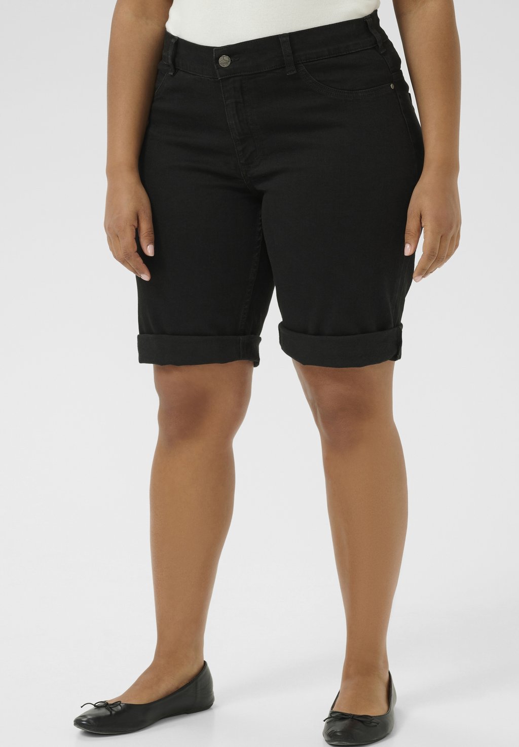 

Джинсовые шорты KCLAURINA Kaffe Curve, цвет Black Deep