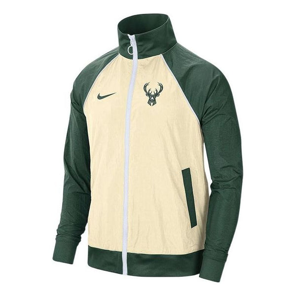 

Куртка Nike NBA MIL zipped jacket 'Green White', зеленый