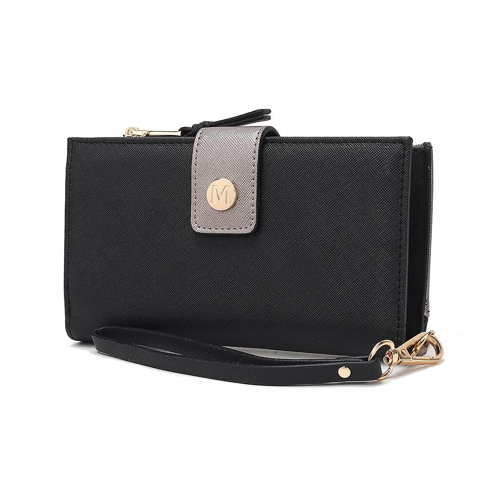 

Mkf Collection Solene Женский кошелек из веганской кожи от Mia K MKF Collection, цвет Black Silver