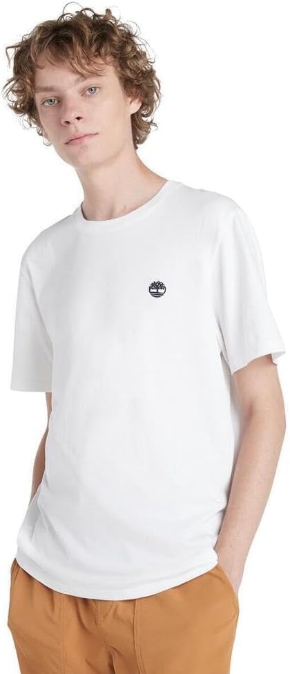 

Мужская футболка Timberland с коротким рукавом и логотипом Oyster River на груди, белый