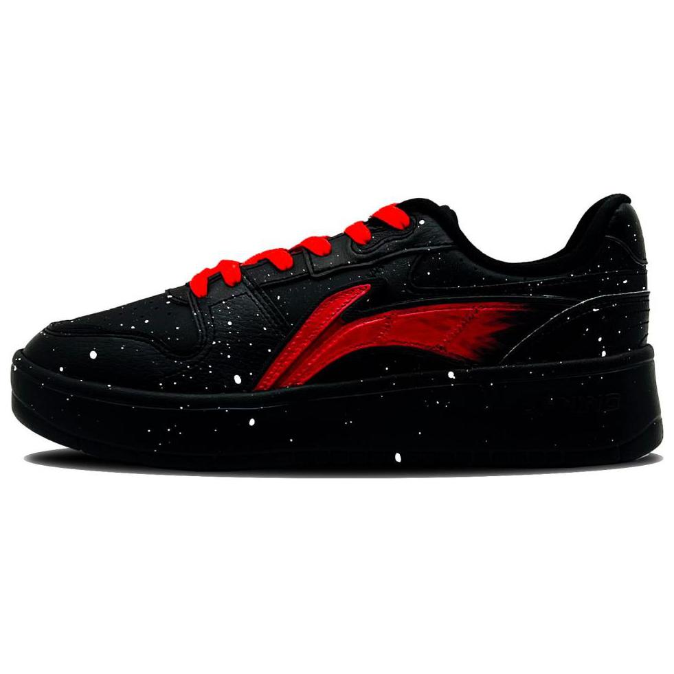 

LINING Низкие, износостойкие, противоскользящие кроссовки для скейтбординга, мужские, черно-красные