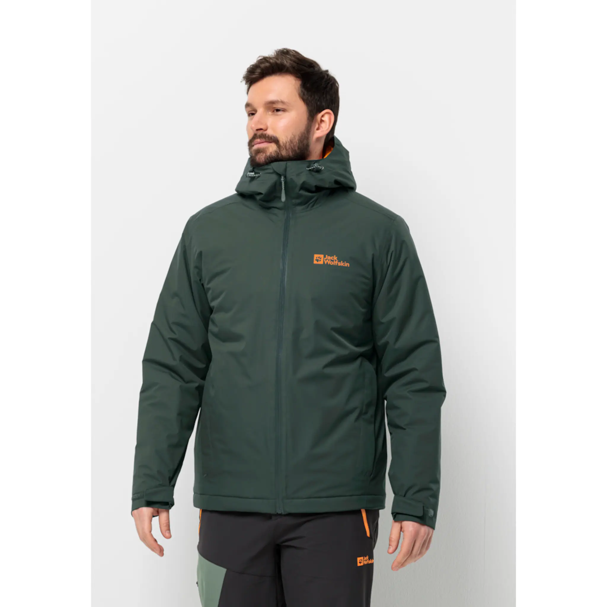 

Куртка Jack Wolfskin для отдыха "WISPER INS JKT M", с капюшоном, цвет Black-Olive