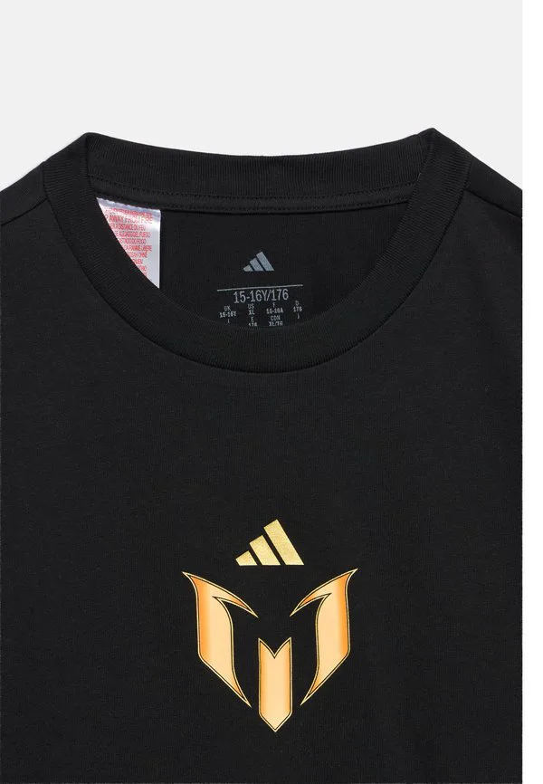 Футболка унисекс с графическим принтом, посвященным иконе месси. Adidas Performance, Black — фото 4