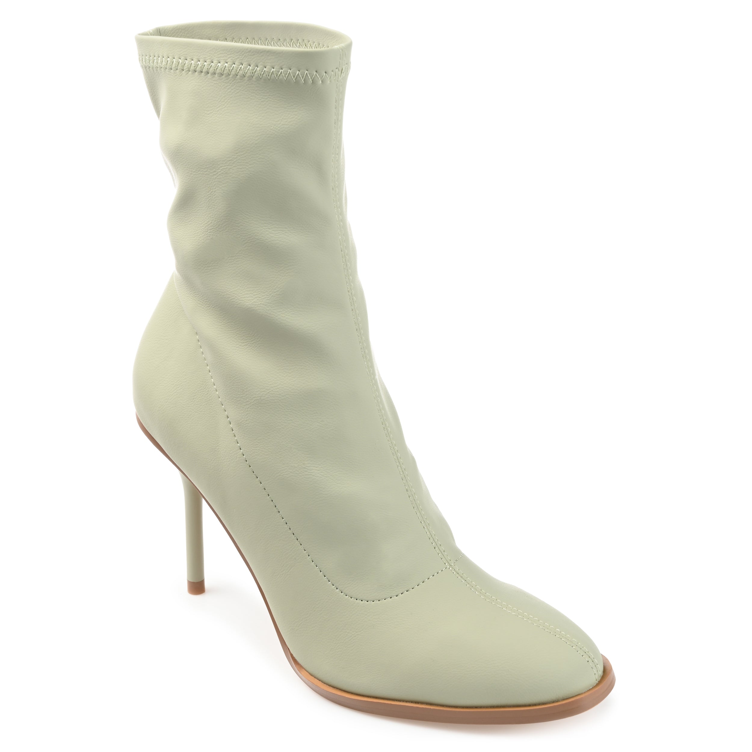 Женские ботильоны-шпильки Gizzel Almond Toe Stiletto с высокой посадкой на щиколотке из коллекции Journee, оливковый