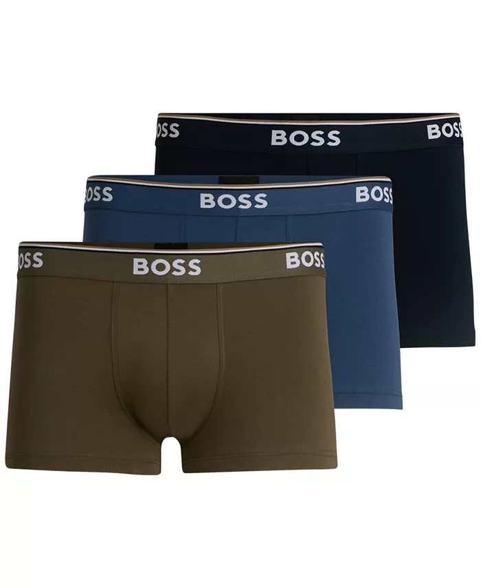 

Мужские трусы с логотипом Power, 3 шт Hugo Boss, мультиколор