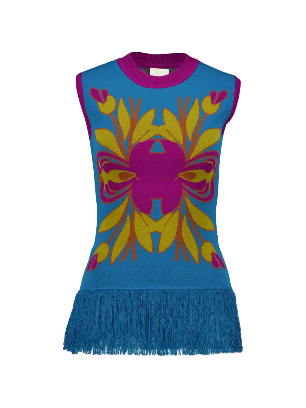 

Жилет с бахромой PAULA, синий