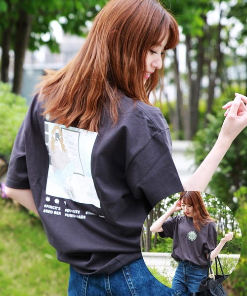 

WESTSEA Футболка с коротким рукавом, хлопок, свободный крой, с иллюстрацией, FINCK'S, серый