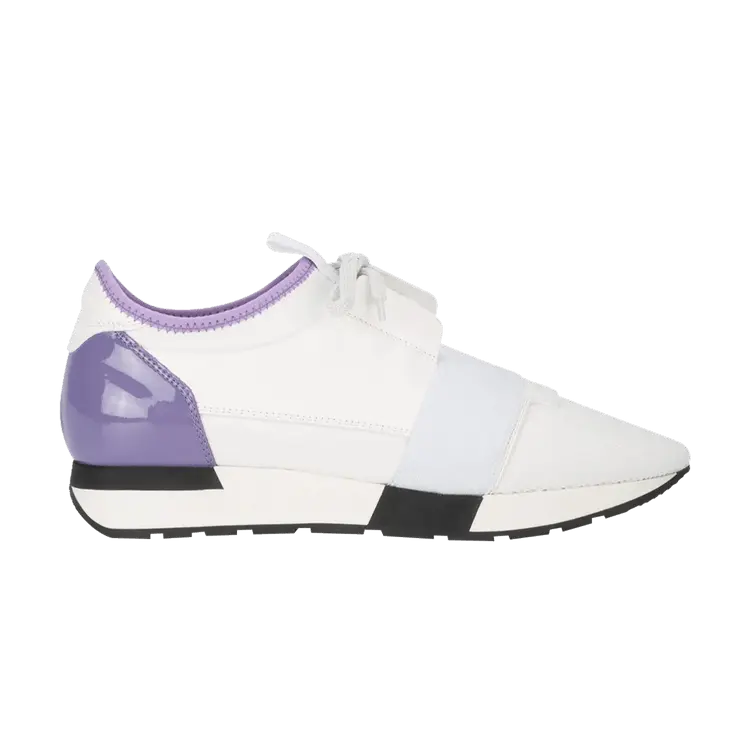 Кроссовки Balenciaga Wmns Race Runner White Lilac, белый