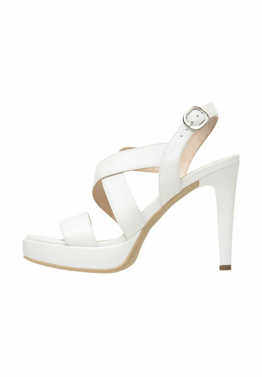 Босоножки на высоком каблуке Platform sandals NeroGiardini, белый