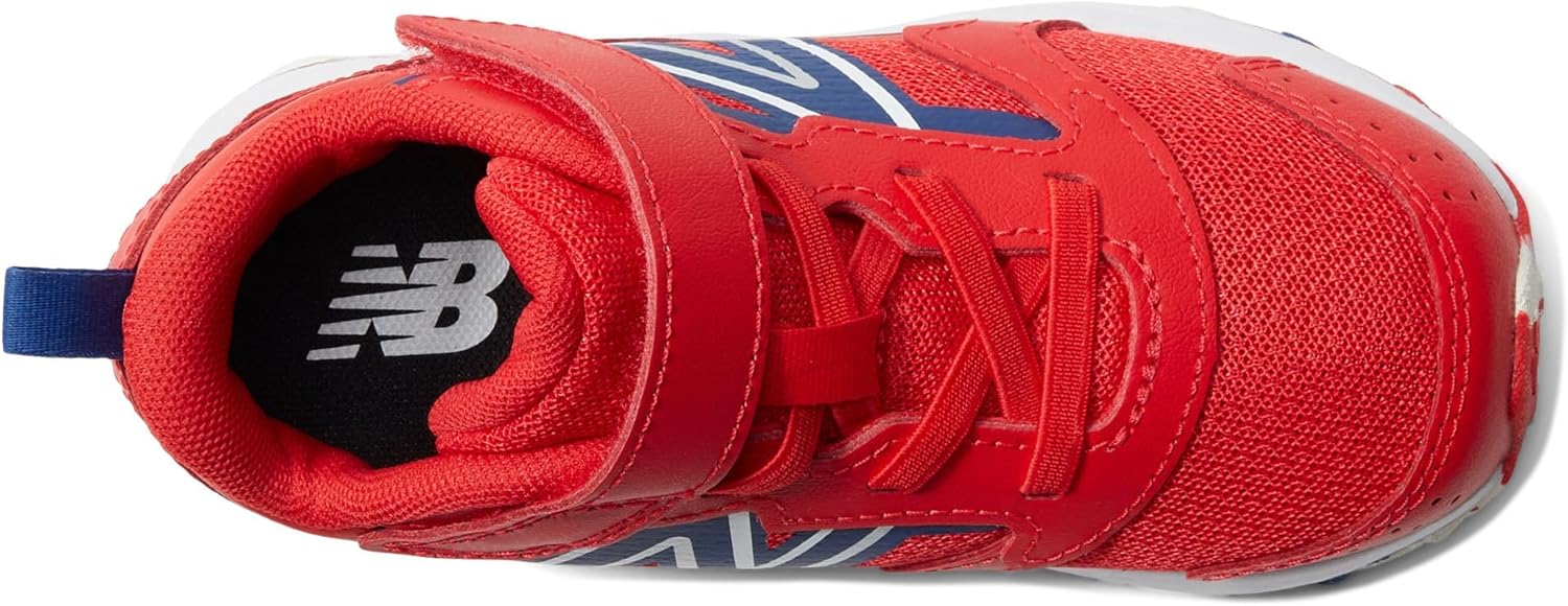 Кроссовки New Balance детские унисекс Fresh Foam 650 V1 с эластичными шнурками и верхней застежкой, белый/красный — фото 3