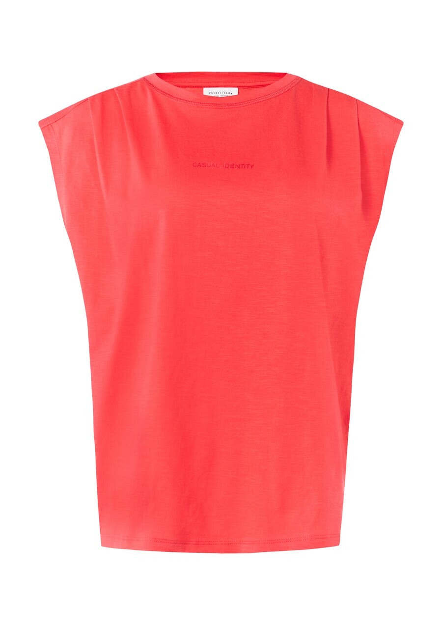 

Футболка comma casual identity Shirt, цвет light red