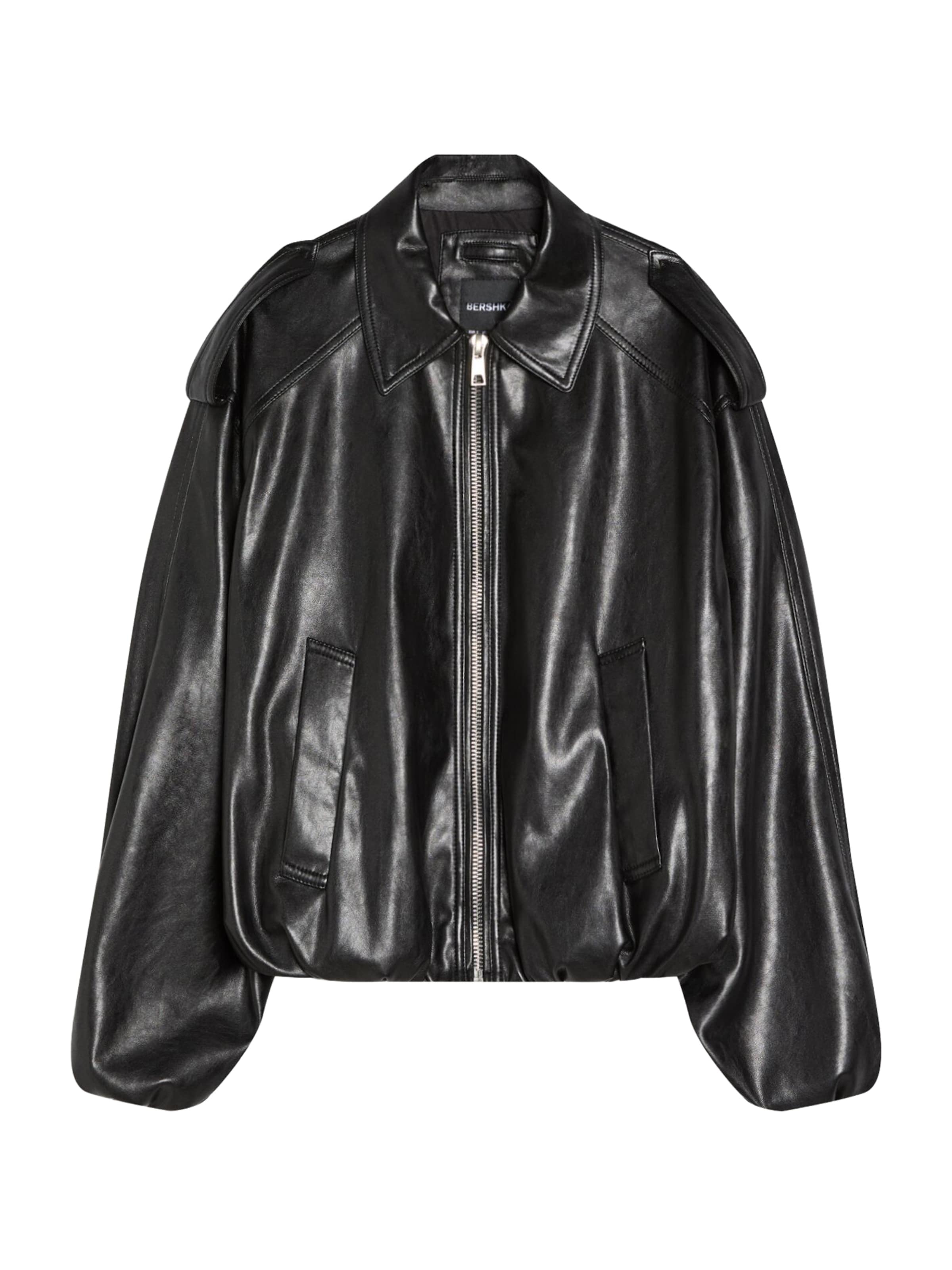 

Bershka Куртка для межсезонья в черном цвете