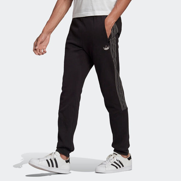 Спортивные штаны adidas originals Sprt Sweatpants Casual Sports Knit Bundle Feet Long Pants Black, черный — фото 2