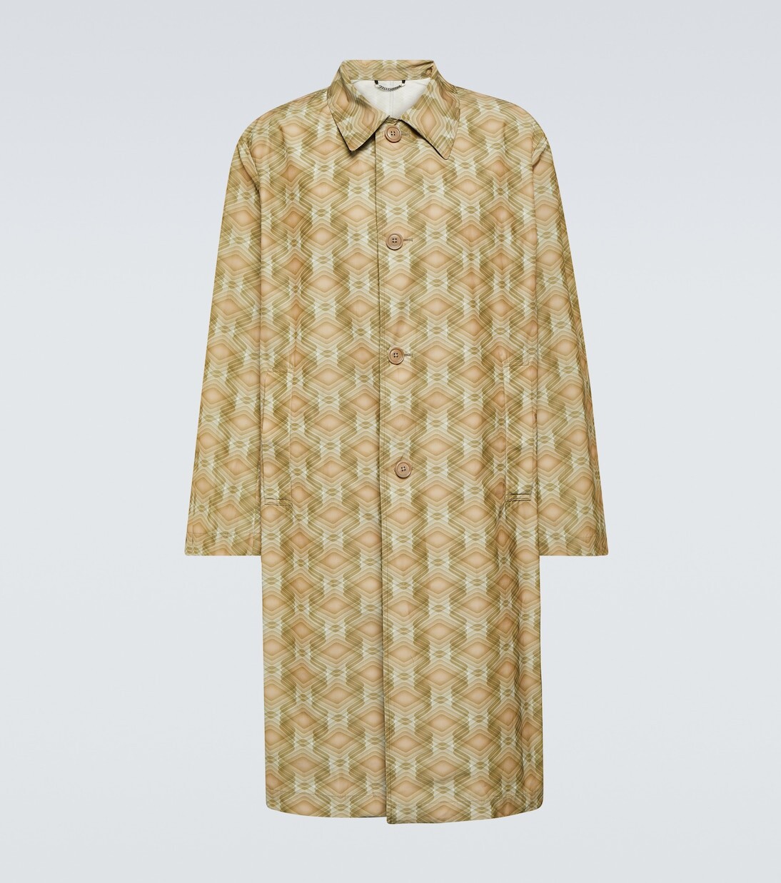 

Техническое автомобильное пальто с принтом Dries Van Noten, мультиколор