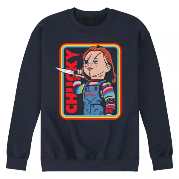 

Мужская флисовая толстовка Chucky Retro Frame Licensed Character, синий
