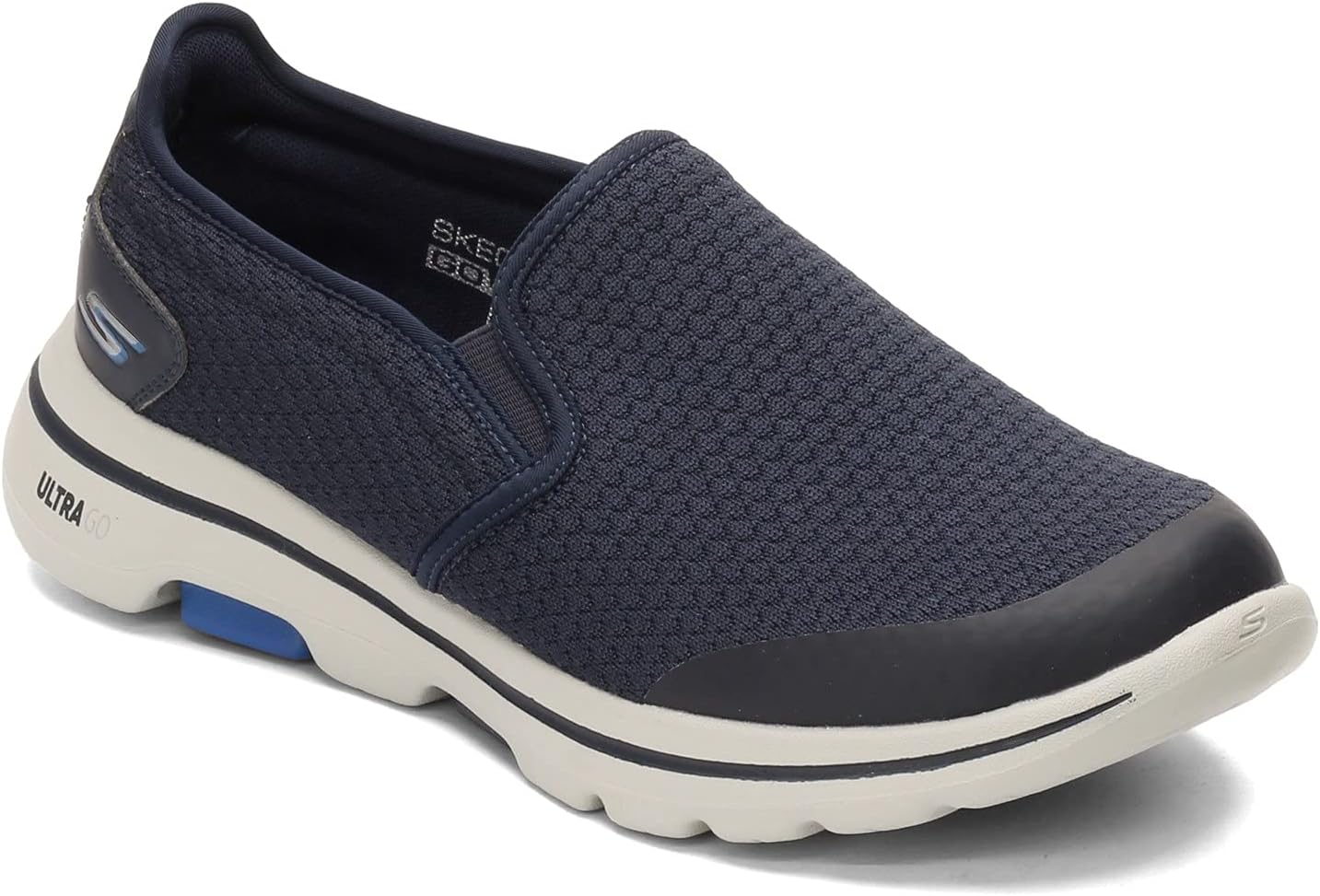 Мужские кроссовки Skechers Gowalk 5 - эластичные слипоны для спорта и повседневной носки, темно-синий — фото 3