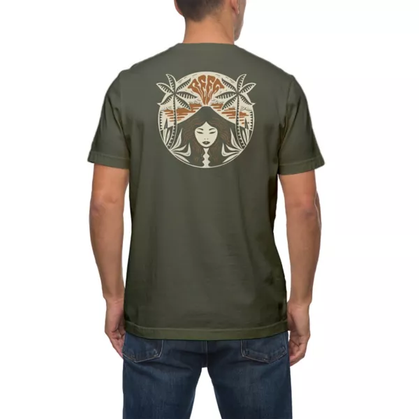 

Мужская футболка с принтом Пеле Reef, цвет military green