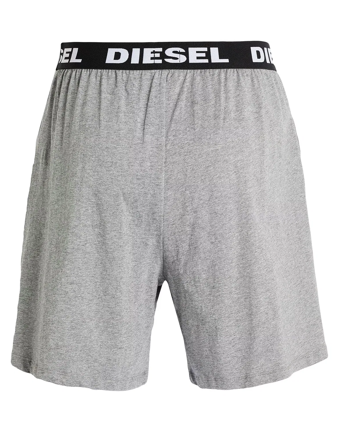 Пижамные штаны из джерси с логотипом бренда Diesel серые — фото 2