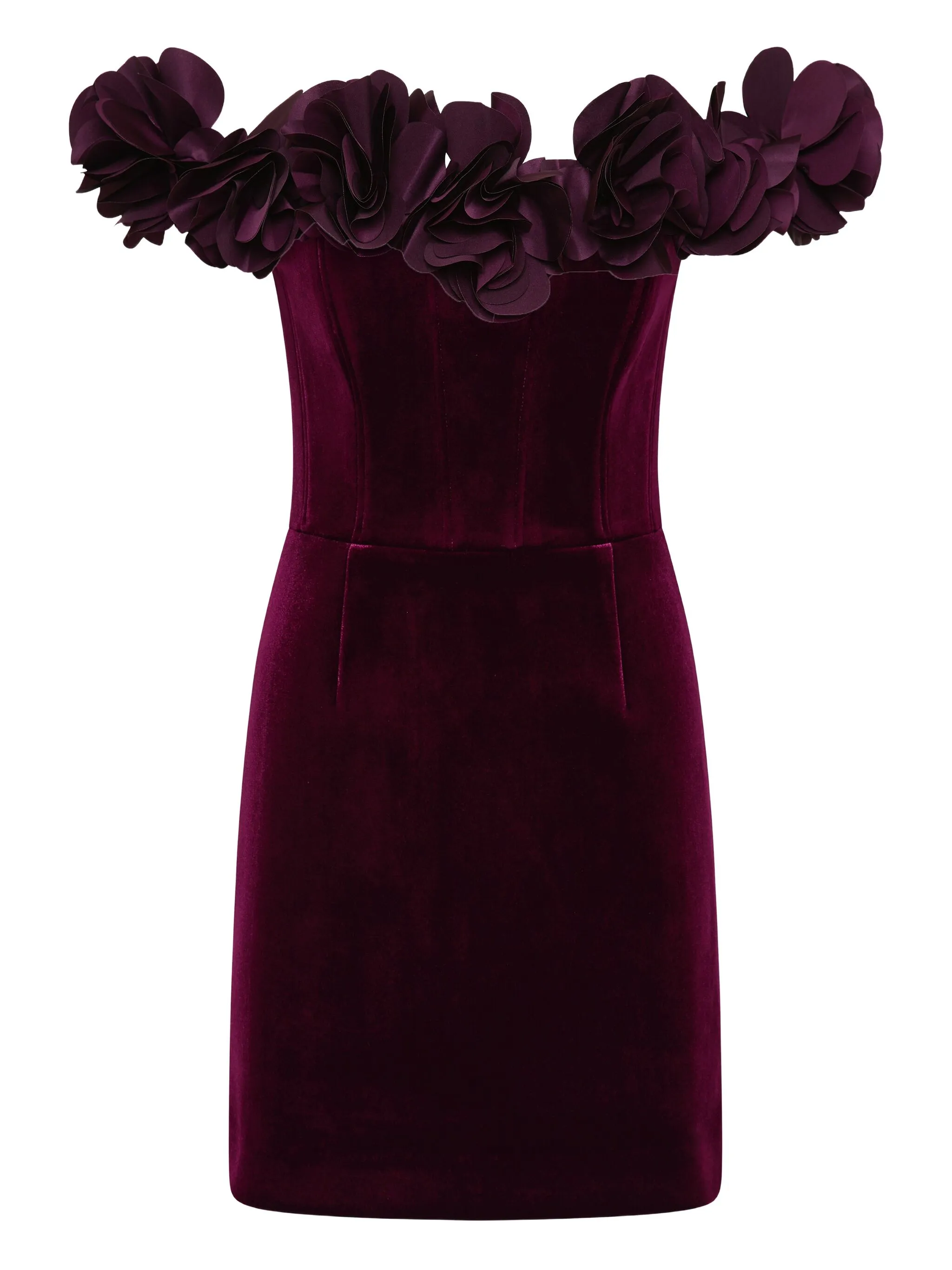 

Декорированное платье мини Charles Rebecca Vallance, фиолетовый