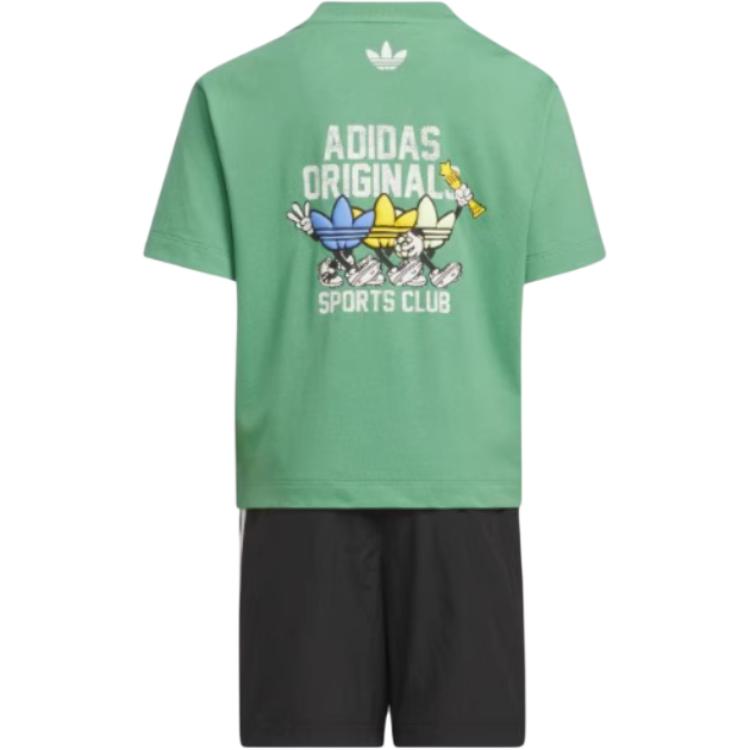 Adidas Originals Повседневная спортивная одежда Soft Green/Black для детей 3-7 лет — фото 3