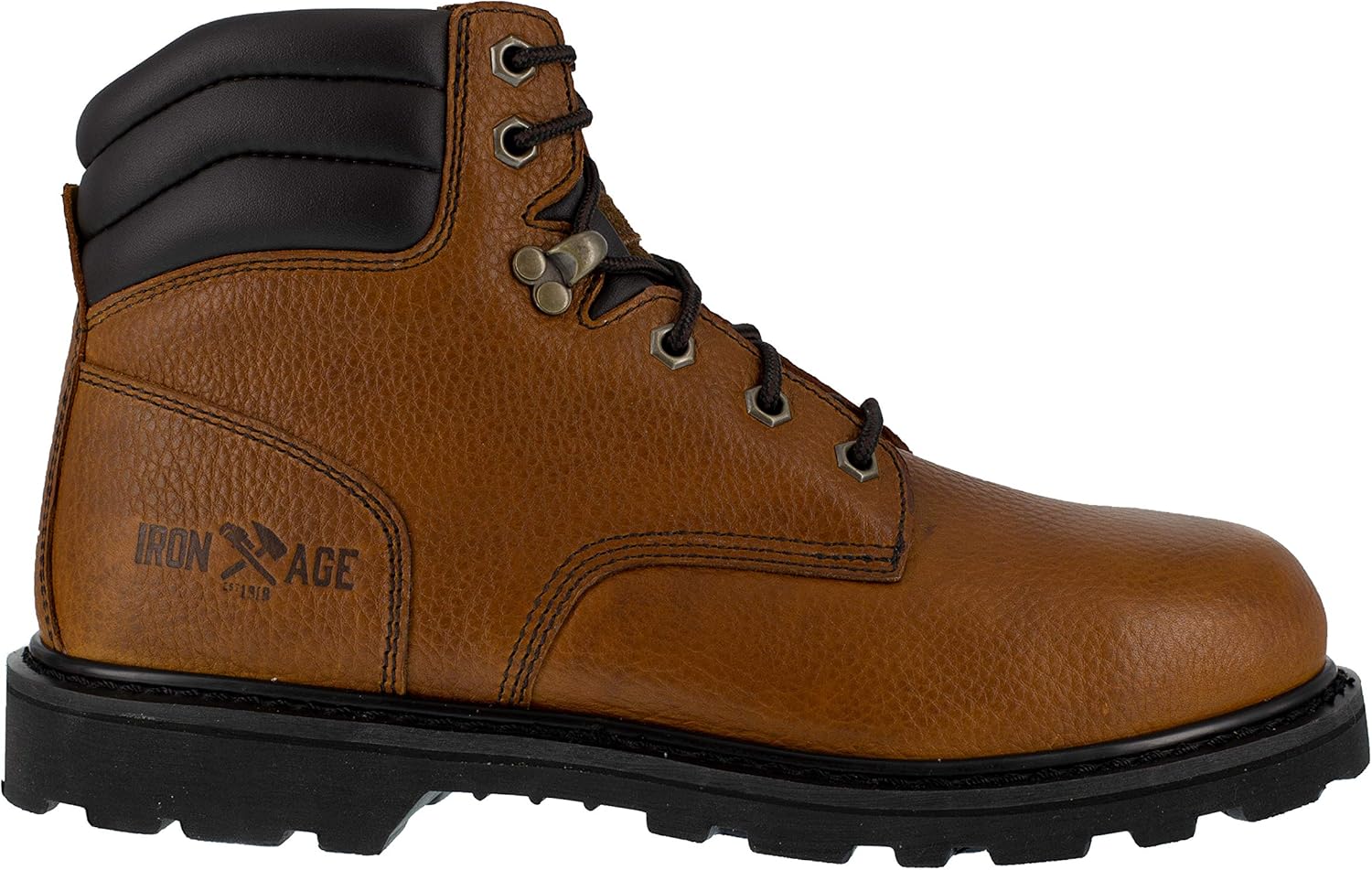 Сапоги для работы с электробезопасностью Iron Age Men's Safety 6 с стальными носками, коричневый — фото 2
