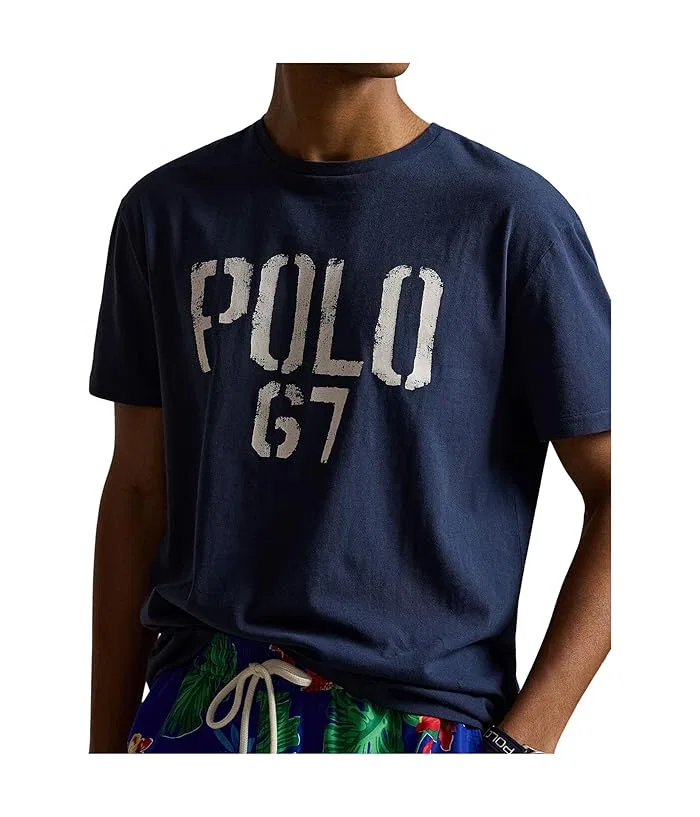 Футболка с принтом Classic Fit Polo Ralph Lauren, Dark Cobalt — фото 4